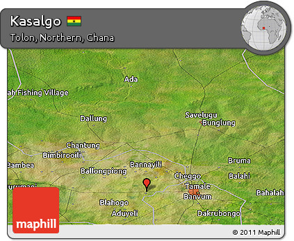 Satellite Panoramic Map of Kasalgo