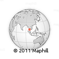 Outline Map of the Area around 9° 36' 8" N, 100° 22' 30" E, rectangular outline
