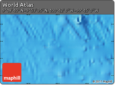Physical Map of the Area around 9° 36' 8" N, 100° 13' 29" W