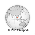 Outline Map of the Area around 9° 36' 8" N, 103° 46' 30" E, rectangular outline