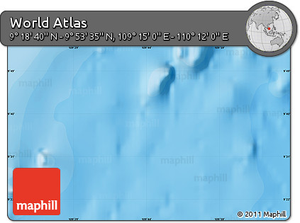 Political Map of the Area around 9° 36' 8" N, 109° 43' 29" E