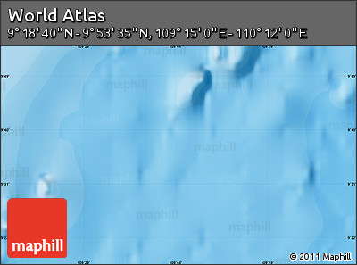 Political Map of the Area around 9° 36' 8" N, 109° 43' 29" E