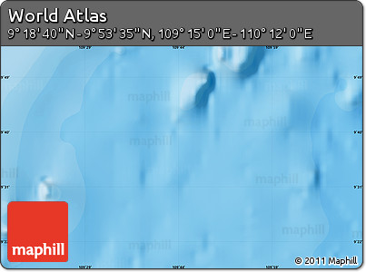 Political Map of the Area around 9° 36' 8" N, 109° 43' 29" E