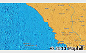 Political 3D Map of Yarando