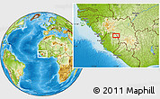 Physical Location Map of Yarando