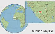 Savanna Style Location Map of Yarando