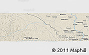Shaded Relief Panoramic Map of Yarando