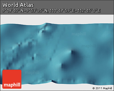 Satellite 3D Map of the Area around 9° 36' 8" N, 112° 16' 30" E