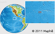 Physical Location Map of the area around 9° 36' 8" N, 112° 7' 30" W