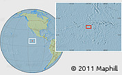 Savanna Style Location Map of the area around 9° 36' 8" N, 112° 7' 30" W, hill shading