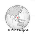 Outline Map of the Area around 9° 36' 8" N, 114° 49' 29" E, rectangular outline
