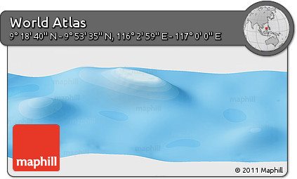 Political Panoramic Map of the Area around 9° 36' 8" N, 116° 31' 30" E