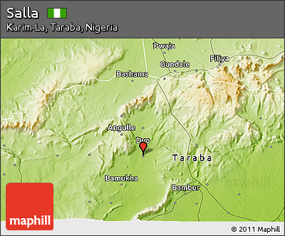 Physical 3D Map of Salla