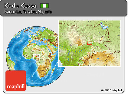 Physical Location Map of Kode Kassa