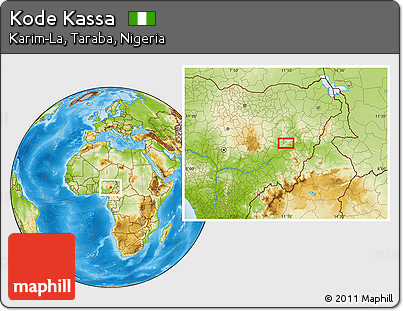 Physical Location Map of Kode Kassa