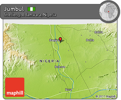 Physical 3D Map of Jumbul