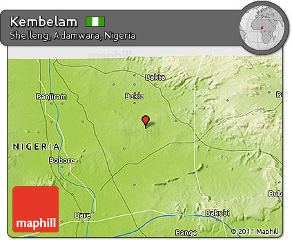 Physical 3D Map of Kembelam