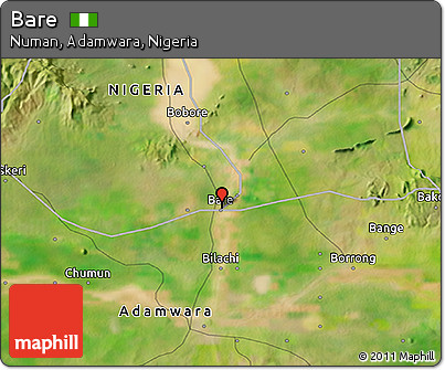 Satellite 3D Map of Bare