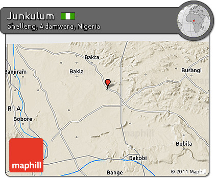Shaded Relief 3D Map of Junkulum