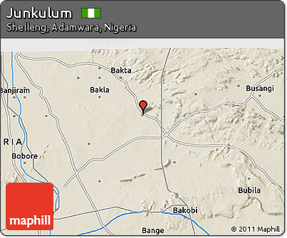 Shaded Relief 3D Map of Junkulum