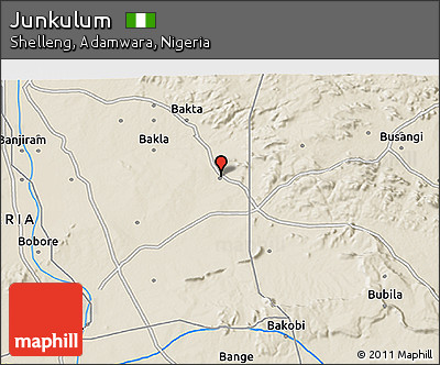 Shaded Relief 3D Map of Junkulum