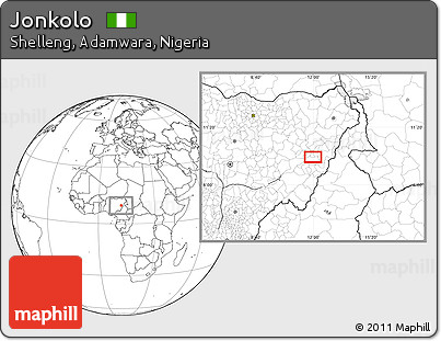Blank Location Map of Jonkolo