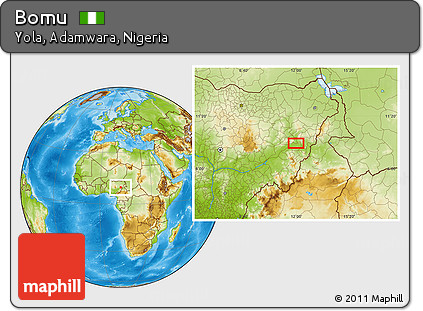 Physical Location Map of Bomu
