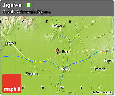Physical Map of Jigawa