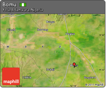 Satellite Map of Bomu