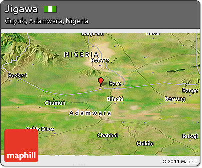 Satellite Panoramic Map of Jigawa
