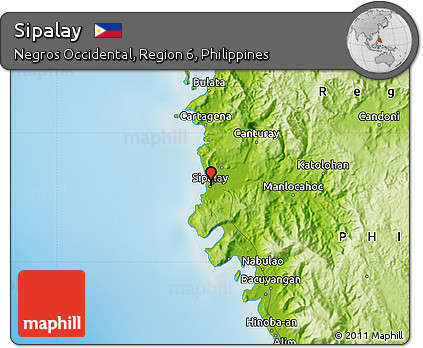 Physical Map of Sipalay