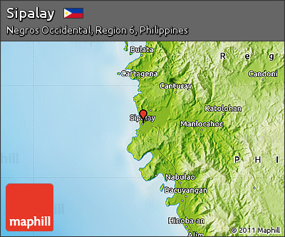 Physical Map of Sipalay