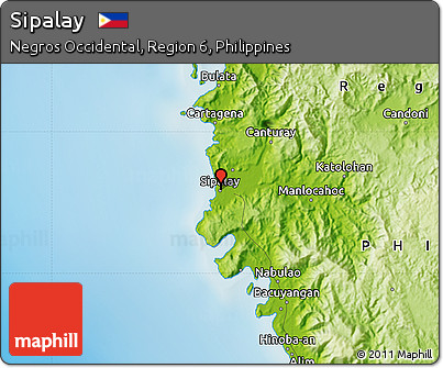 Physical Map of Sipalay
