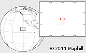 Blank Location Map of the area around 9° 36' 8" N, 122° 19' 29" W