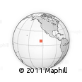 Outline Map of the Area around 9° 36' 8" N, 124° 1' 30" W, rectangular outline