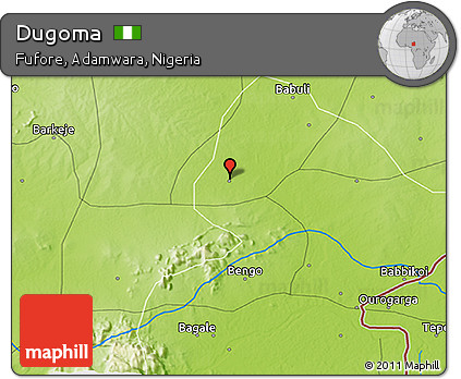 Physical 3D Map of Dugoma