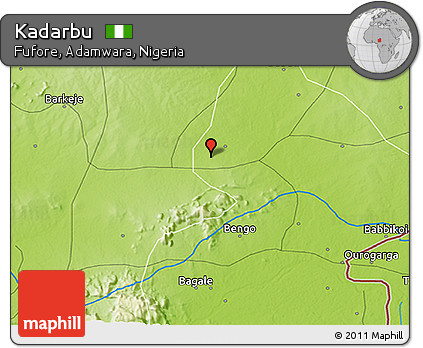 Physical 3D Map of Kadarbu