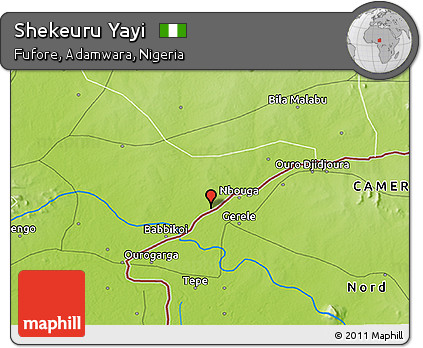 Physical 3D Map of Shekeuru Yayi