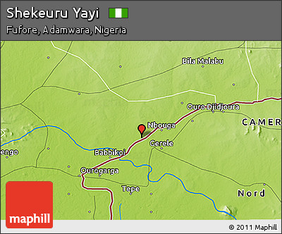 Physical 3D Map of Shekeuru Yayi