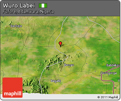 Satellite 3D Map of Wuro Labei