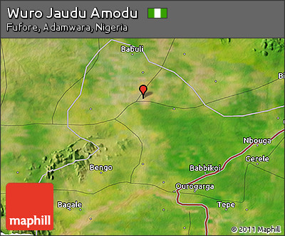 Satellite 3D Map of Wuro Jaudu Amodu