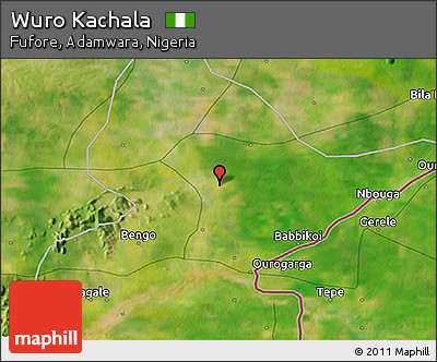 Satellite 3D Map of Wuro Kachala
