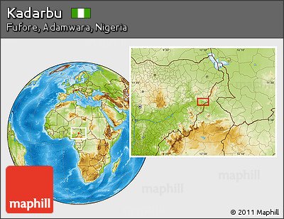 Physical Location Map of Kadarbu