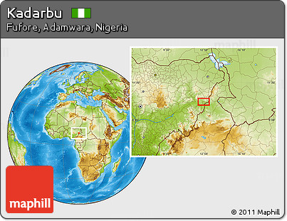 Physical Location Map of Kadarbu