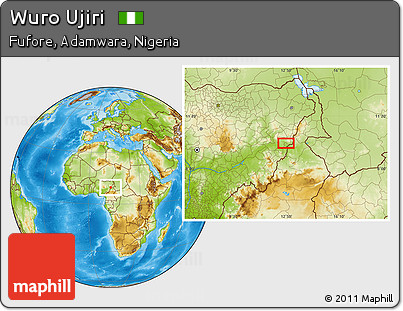 Physical Location Map of Wuro Ujiri
