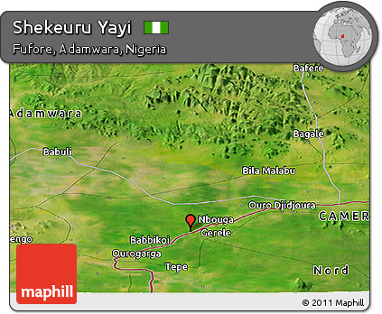 Satellite Panoramic Map of Shekeuru Yayi