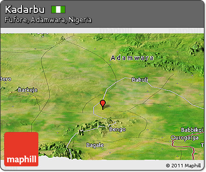 Satellite Panoramic Map of Kadarbu
