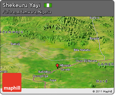 Satellite Panoramic Map of Shekeuru Yayi