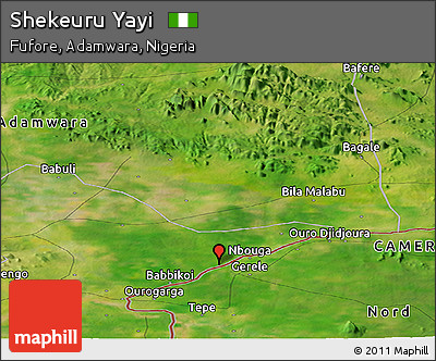 Satellite Panoramic Map of Shekeuru Yayi
