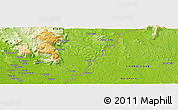 Physical Panoramic Map of Fodia